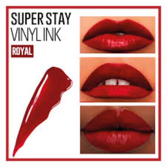 Maybelline Super Stay Vinyl Ink Liquid Lipstick, Royal 0.14 fl oz - Picture 5 of 5
